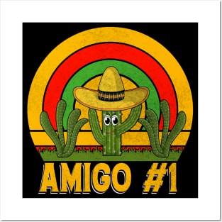 Amigo #1 funny mexcian taco day Posters and Art